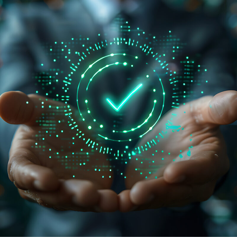 Tessolve Green check certification mark